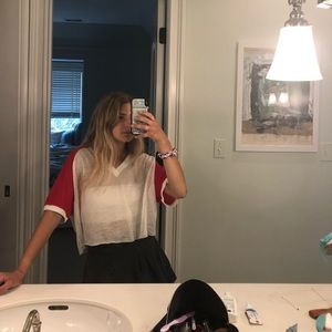 Vintage sports mesh T-shirt 80s